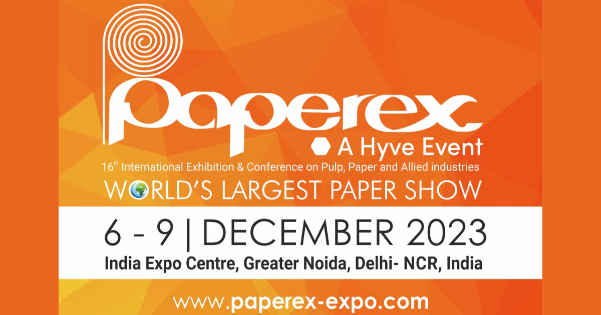 The 16th edition of Paperex is scheduled from 6-9 Dec 2023 at India Expo Centre, Delhi NCR, India